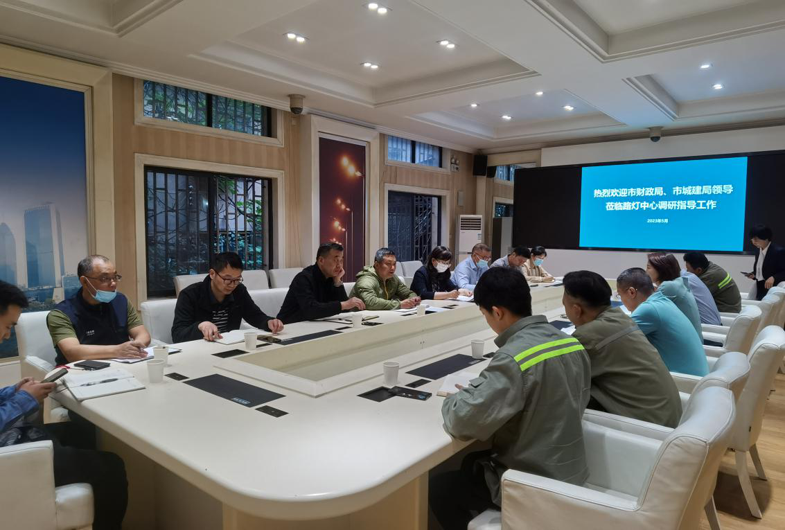 市财政局、市城建局联合调研武汉市智慧灯杆项目